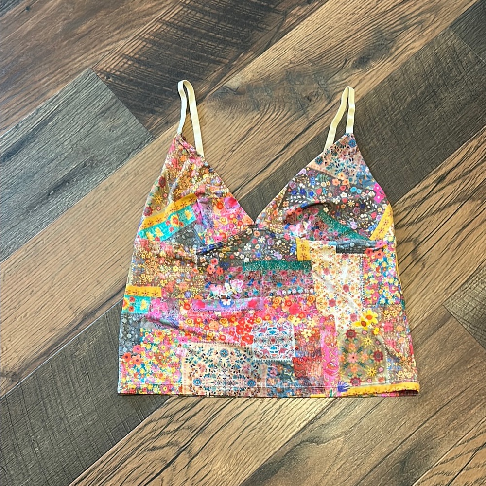 Floral Patchwork Women's Top